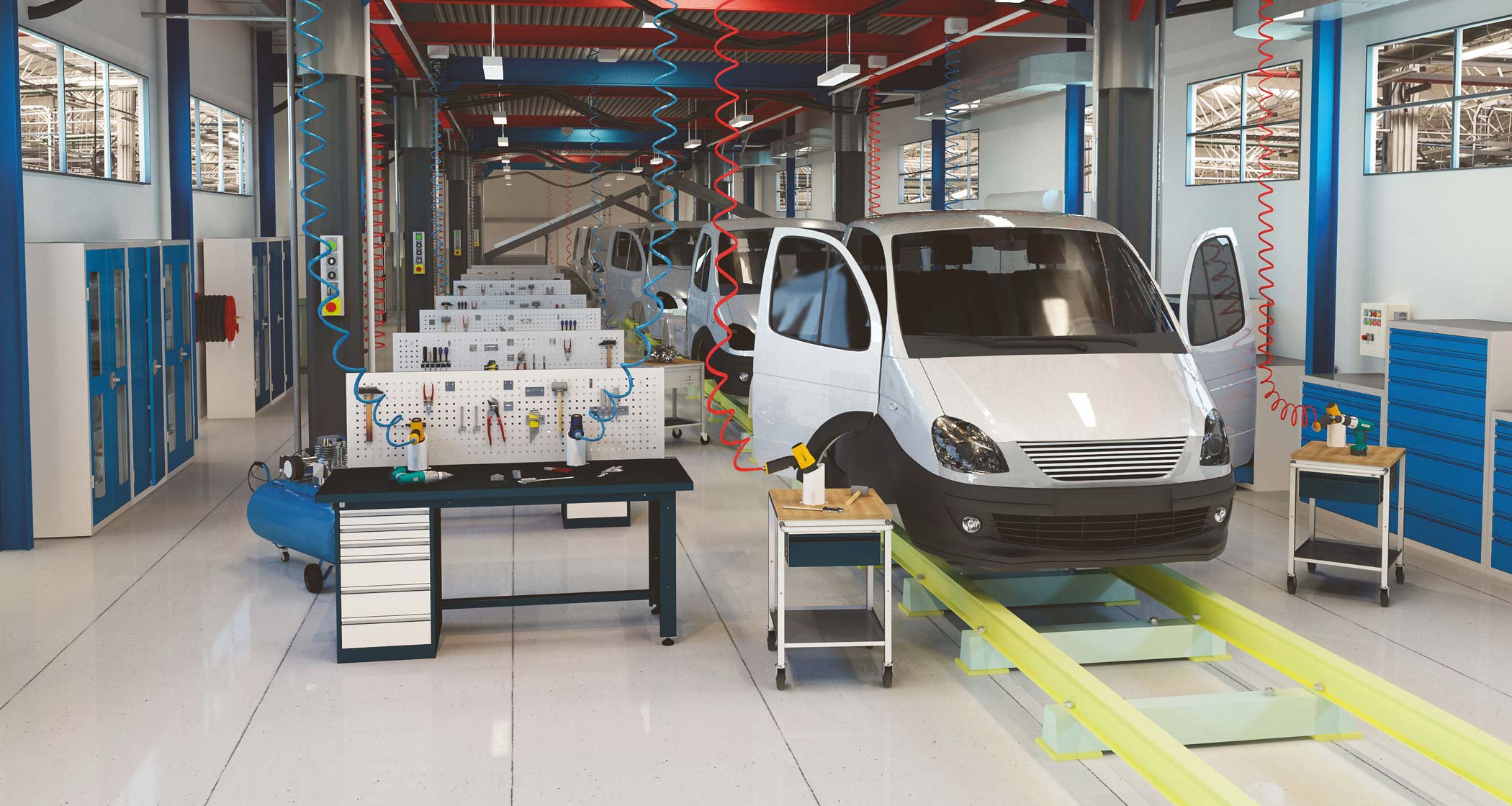 Workstations for automotive industry